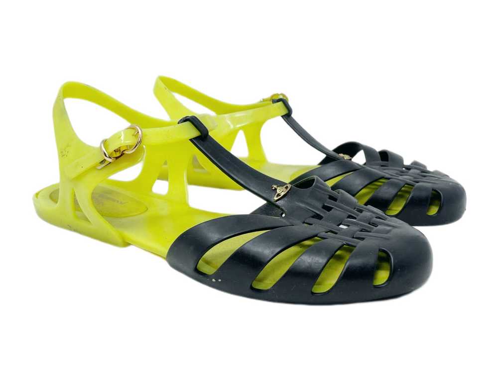 Vivienne Westwood x Melissa Lime Green Jelly Sandals,… - Gem