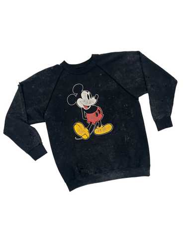 Distressed Mickey Mouse Crewneck Jumper, Made in U