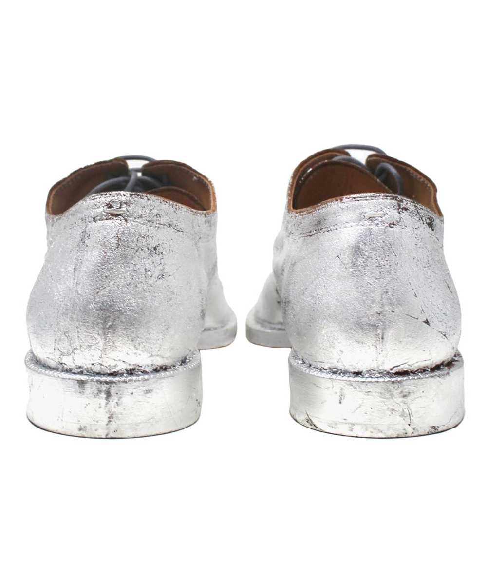 Maison Margiela Cracked Silver Tabi Oxford Shoes,… - image 4