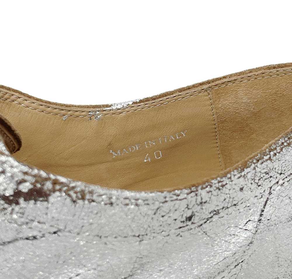 Maison Margiela Cracked Silver Tabi Oxford Shoes,… - image 7