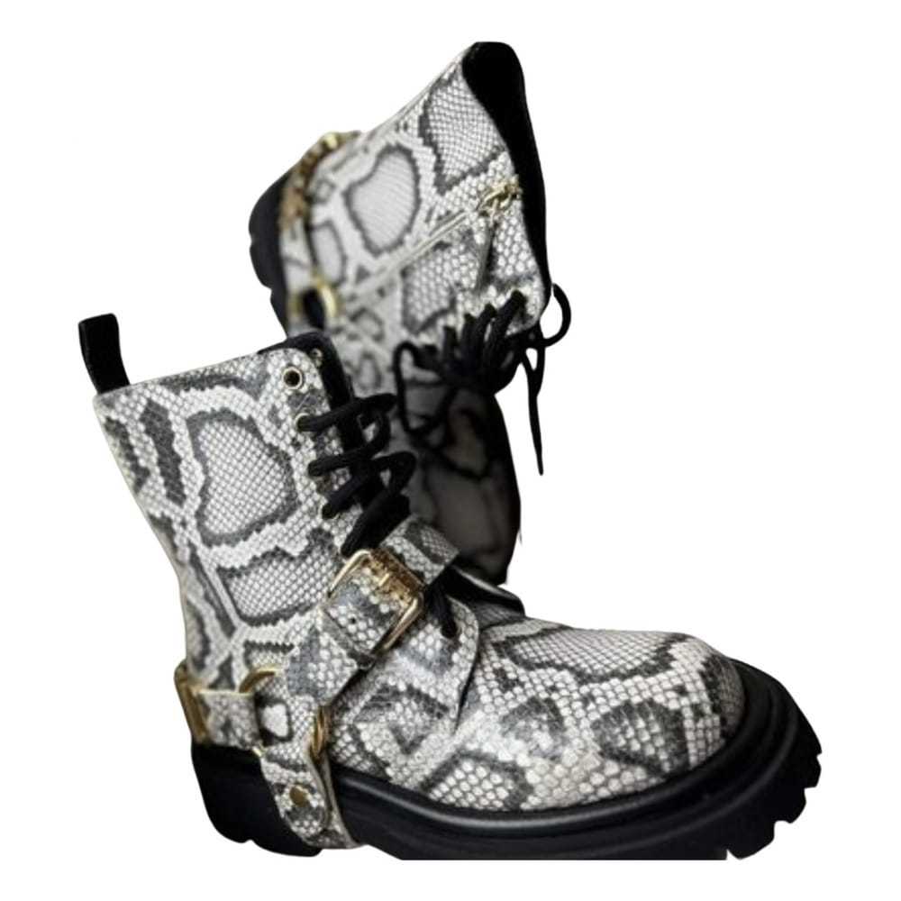 Moschino Python western boots