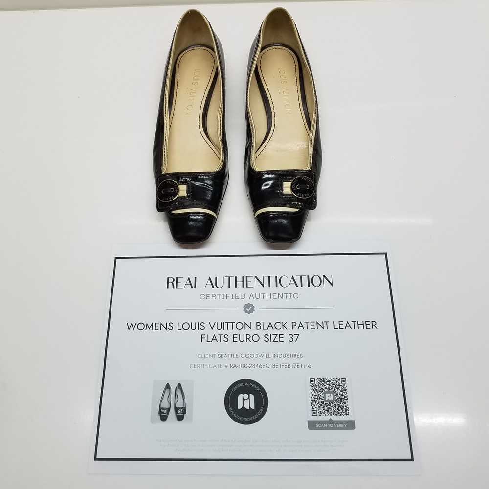 AUTHENTICATED Louis Vuitton Black Patent Leather … - image 1