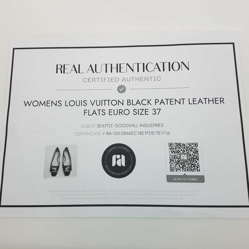 AUTHENTICATED Louis Vuitton Black Patent Leather … - image 6