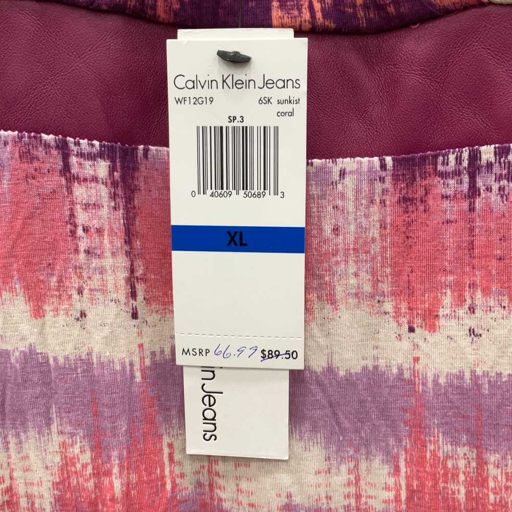 Calvin Klein NWT Womens Pink Purple Tie Dye Sleev… - image 3