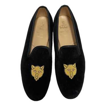 Trickers London Velvet flats