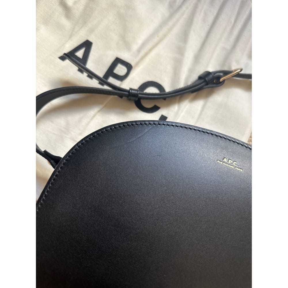 APC Demi-lune leather crossbody bag - image 9