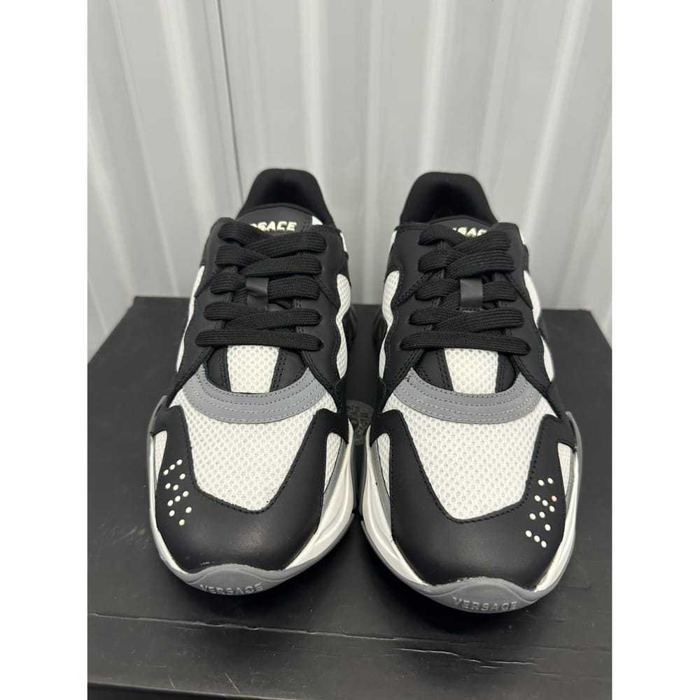 Versace Squalo leather trainers - image 2