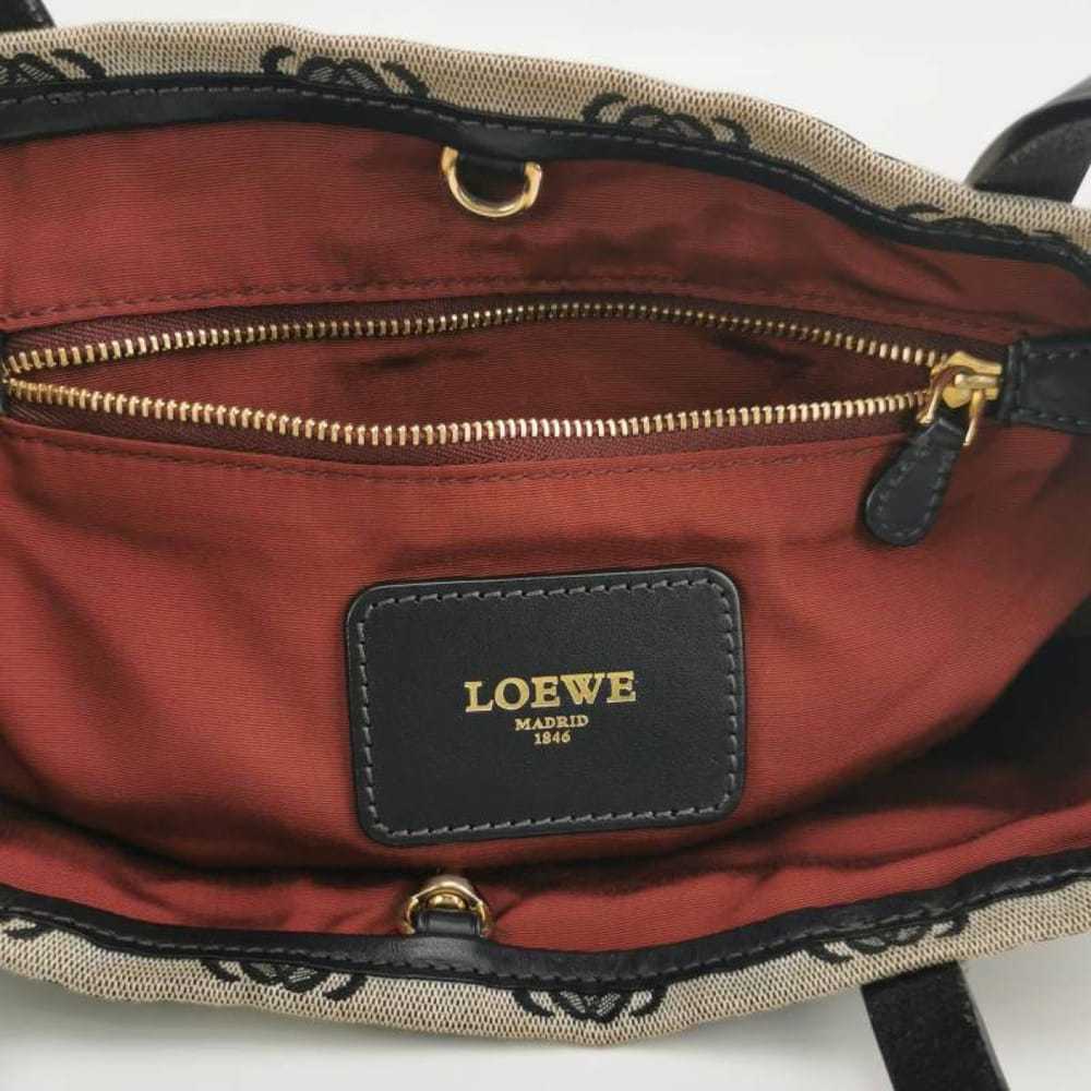 Loewe Buckle Tote cloth handbag - image 2