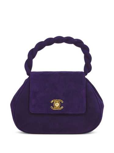 CHANEL Pre-Owned 1993 CC turn-lock handbag - Purp… - image 1