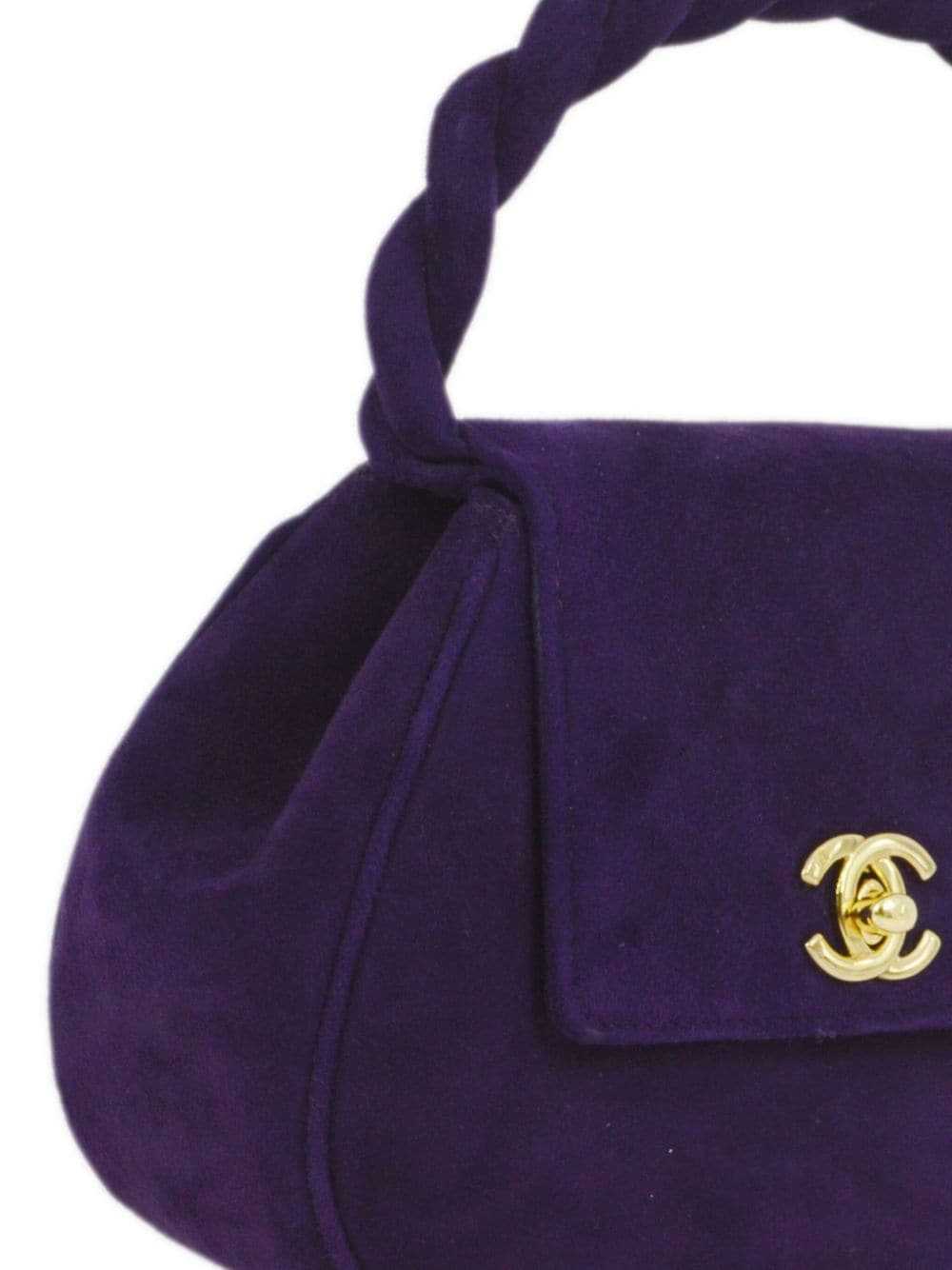 CHANEL Pre-Owned 1993 CC turn-lock handbag - Purp… - image 3