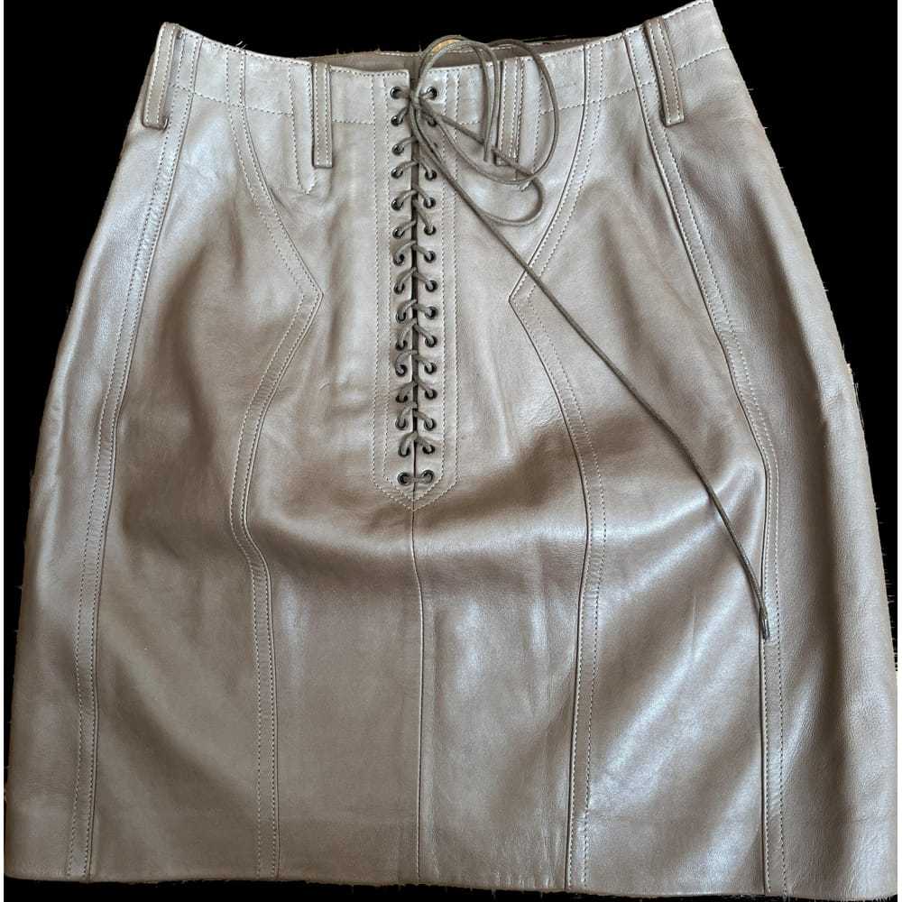 Alaïa Leather mini skirt - image 11