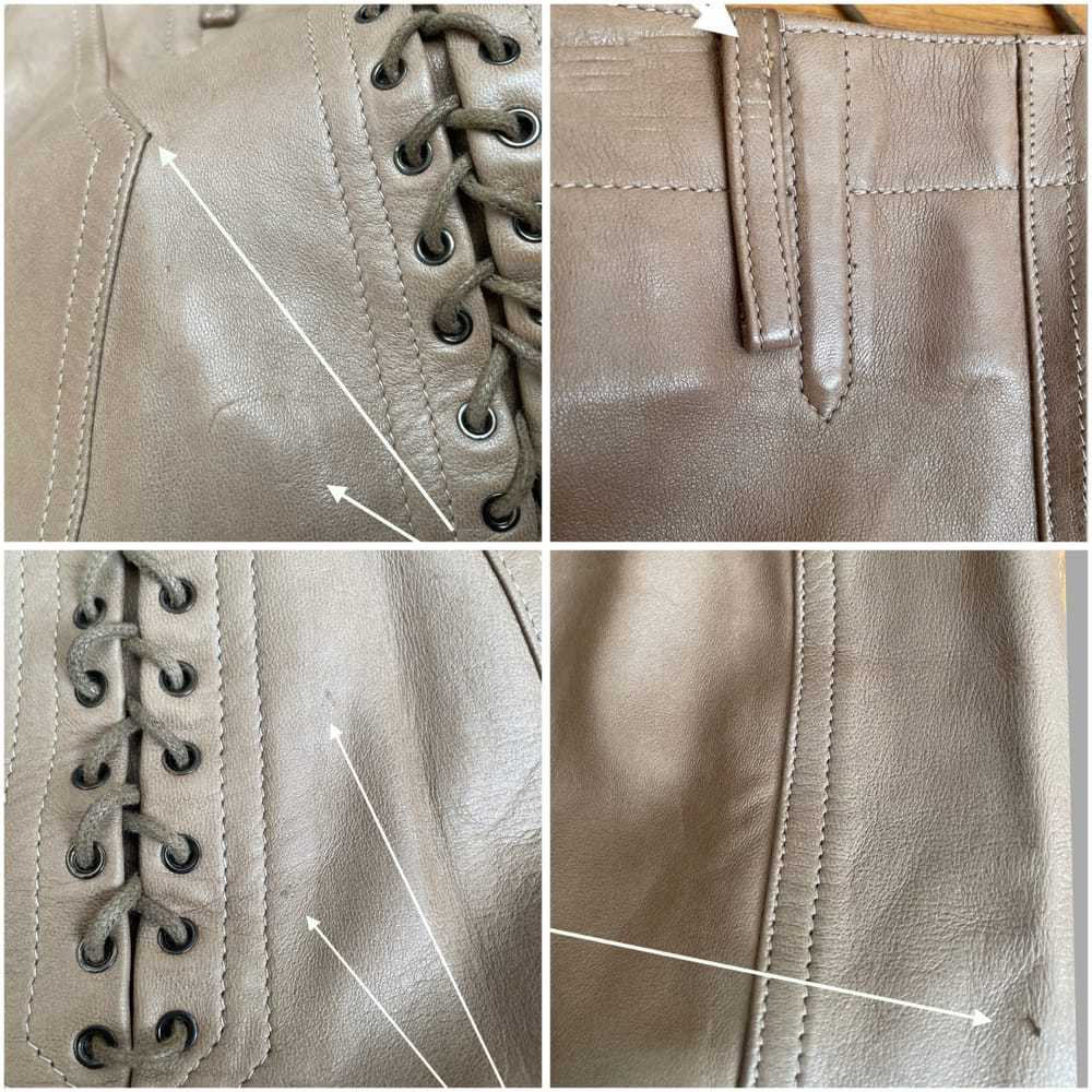 Alaïa Leather mini skirt - image 7