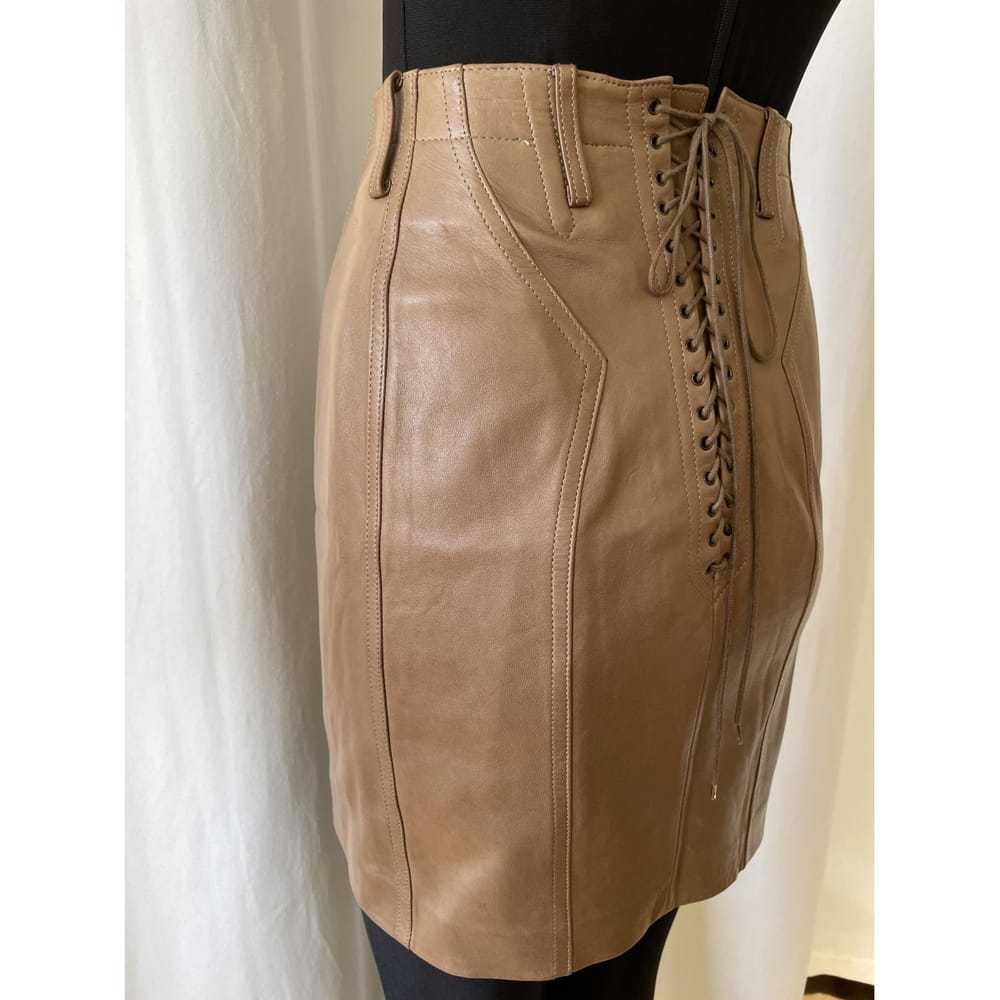 Alaïa Leather mini skirt - image 8
