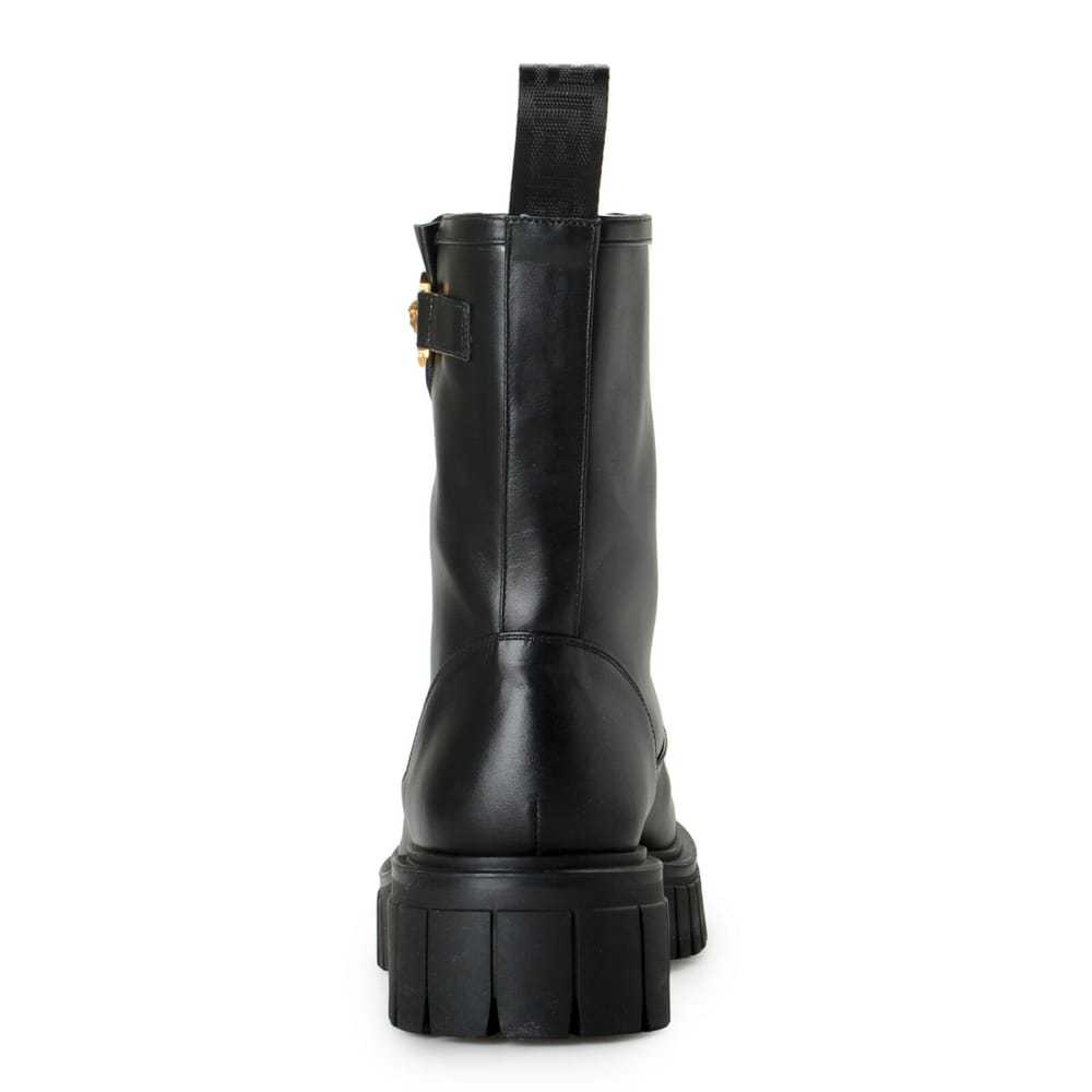 Versace Leather biker boots - image 3