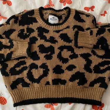 Older Hollister Cheetah Print sweater - image 1