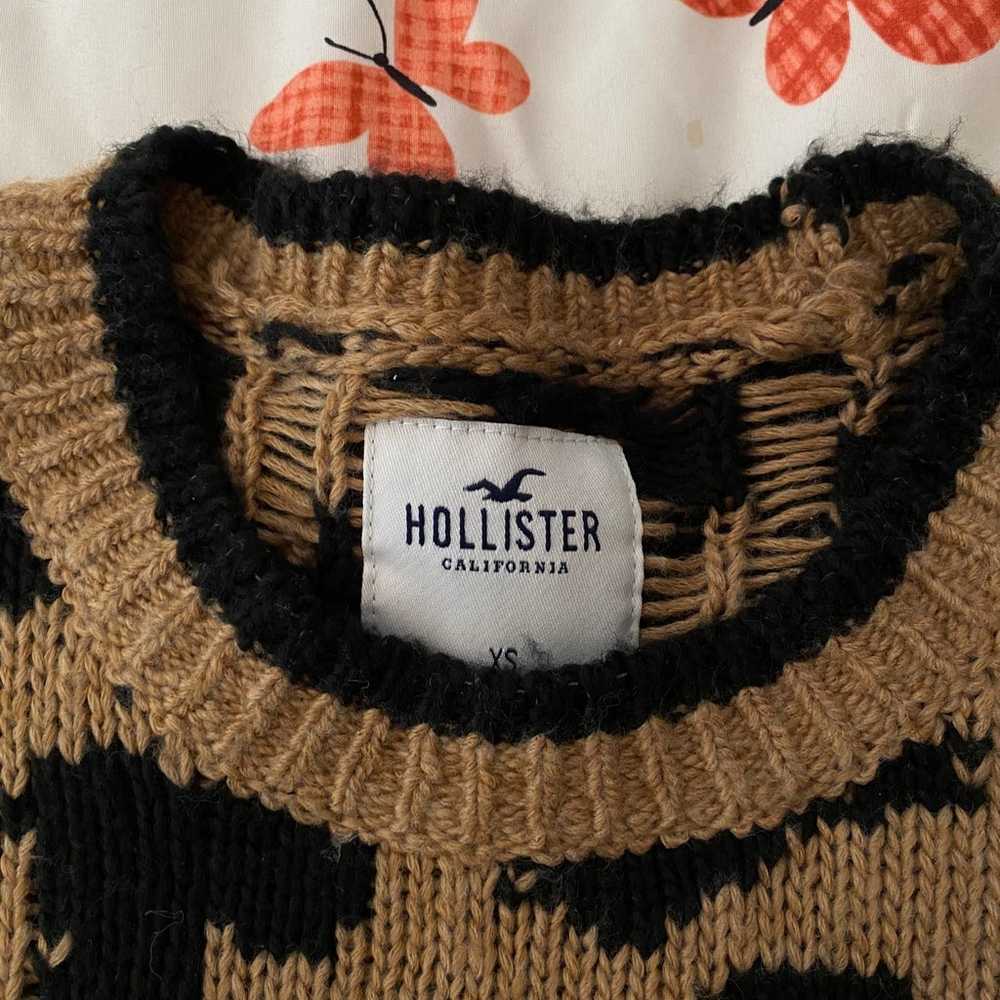 Older Hollister Cheetah Print sweater - image 2