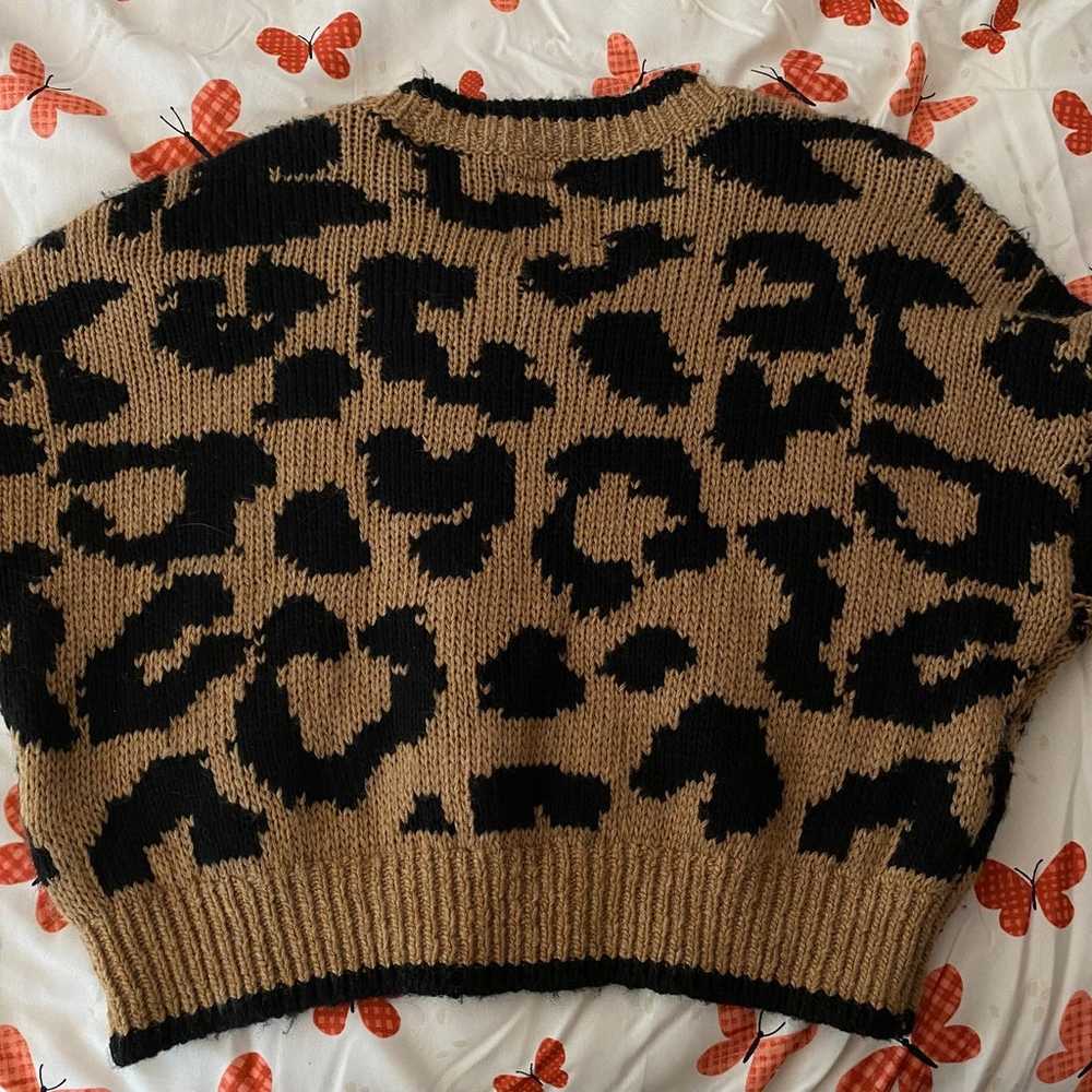 Older Hollister Cheetah Print sweater - image 3