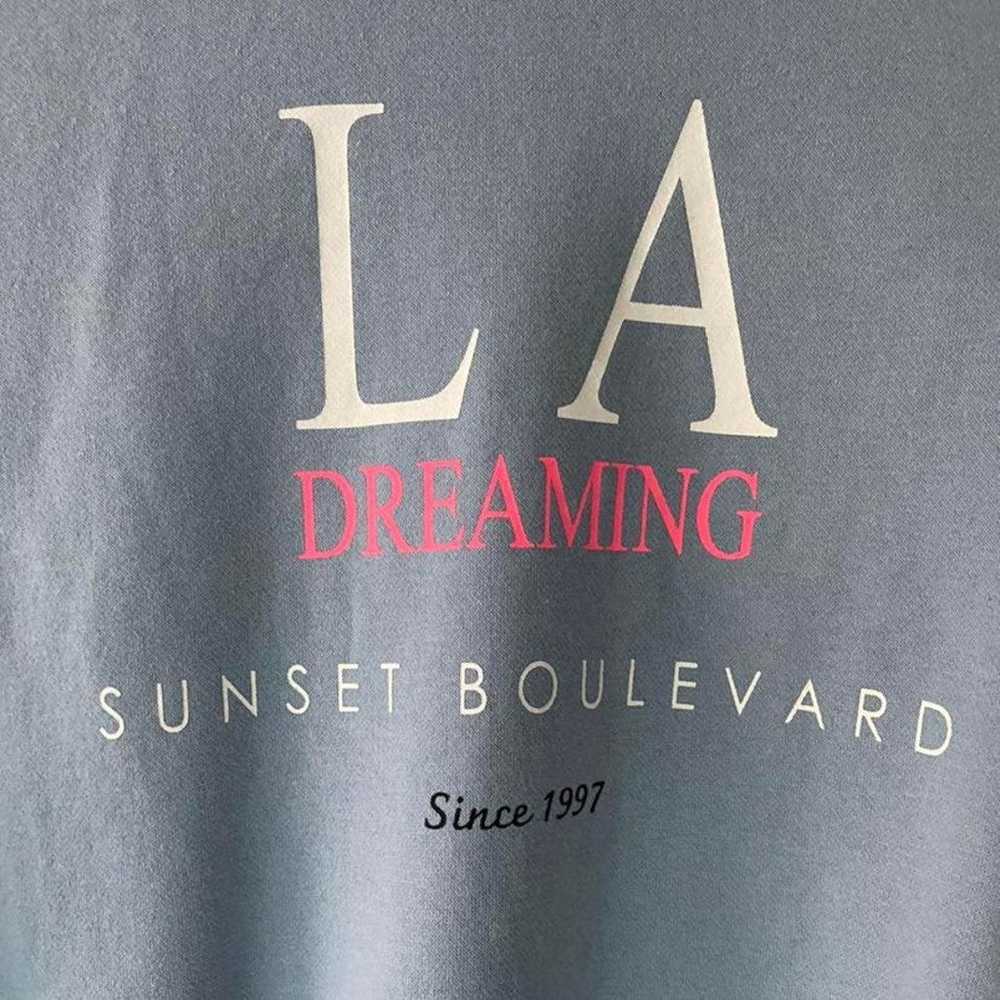 h&m LA dreaming baby blue sweatshirt - image 3