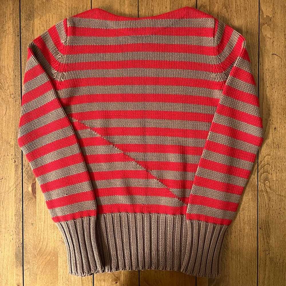 J. Crew Chunky Knit Striped Sweater (Women's XS) - image 2