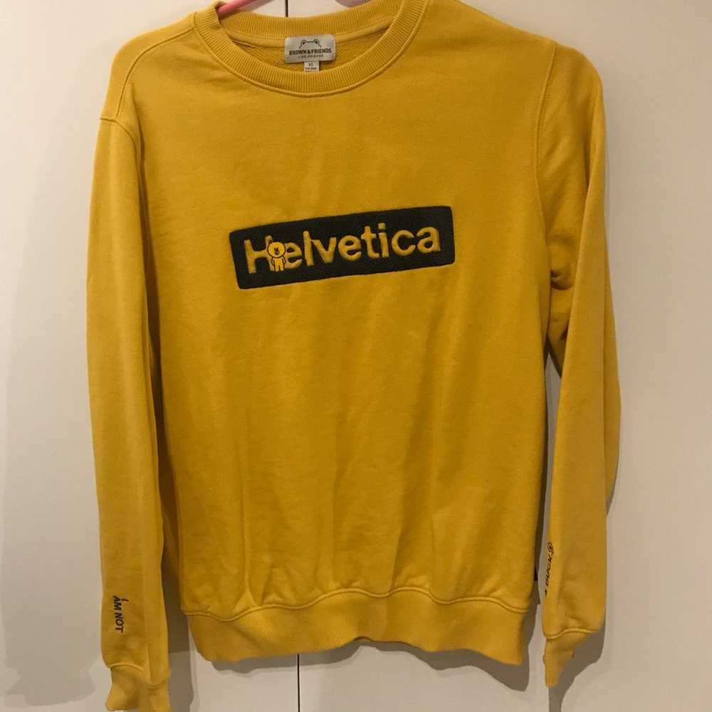 Brown & friends helevetica long Sleeve - image 1