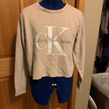 Vintage Calvin Klein Cropped Sweatshirt