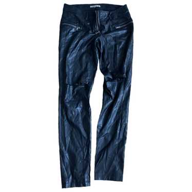 Pepe Jeans New Brooke Super Stretch Skinny Leather Look Trousers W28 L30  Black | eBay