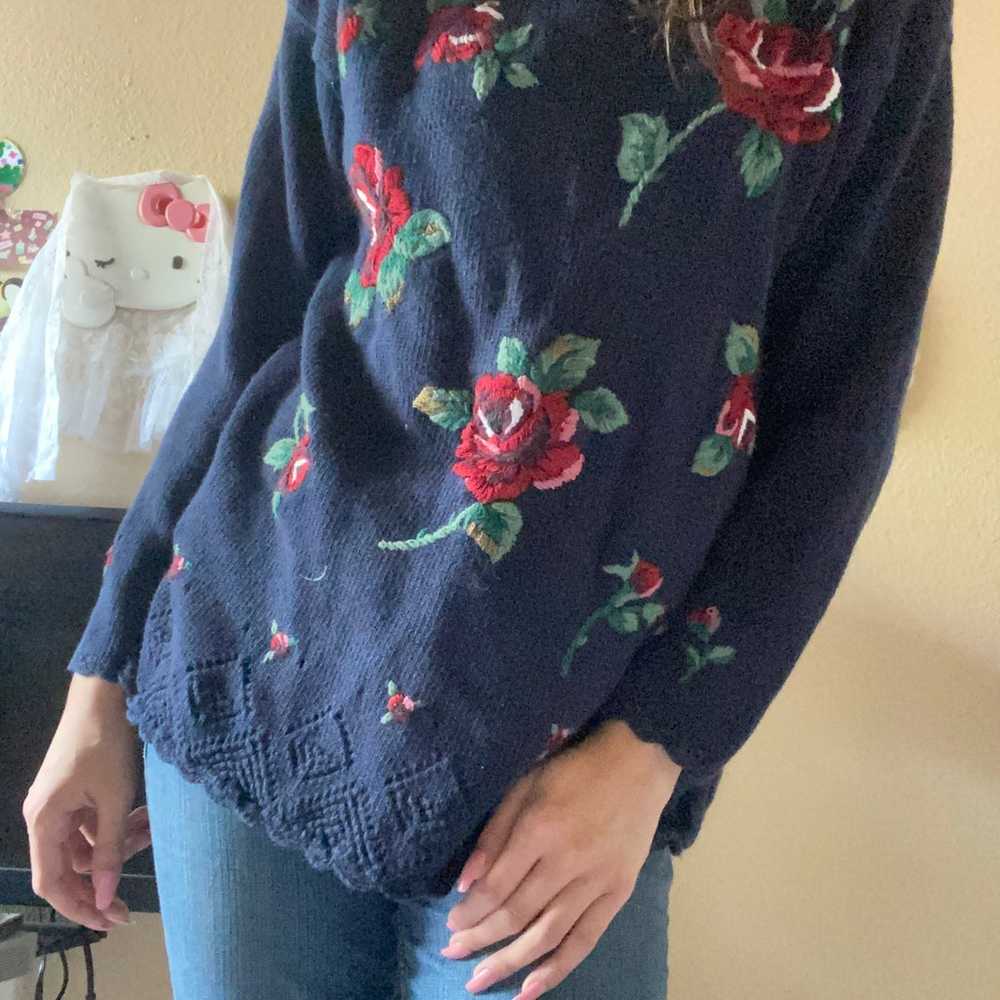 Rosey Grandma Sweater - image 4