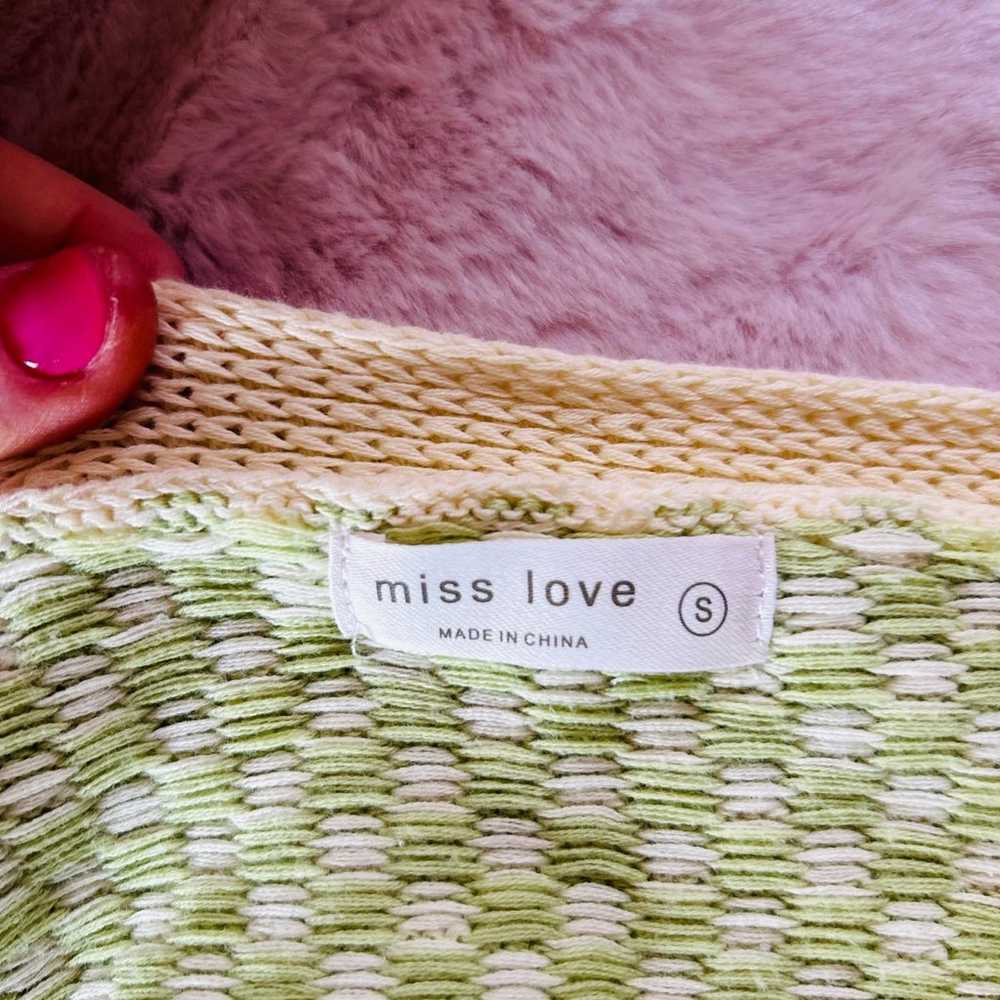 Miss Love Women’s Light Green Yellow Multi Patter… - image 11