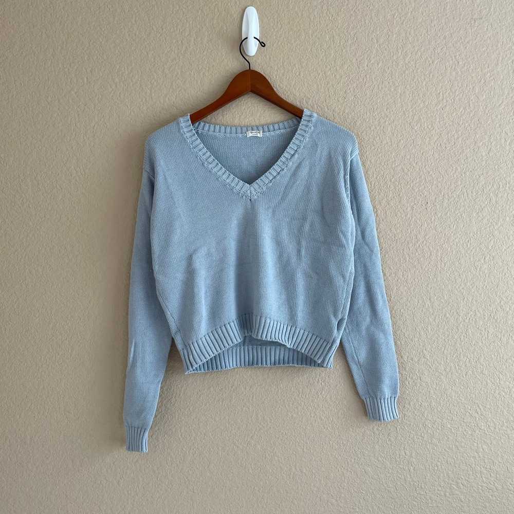 Blue Knitted Brandy Melville Sweater - image 2
