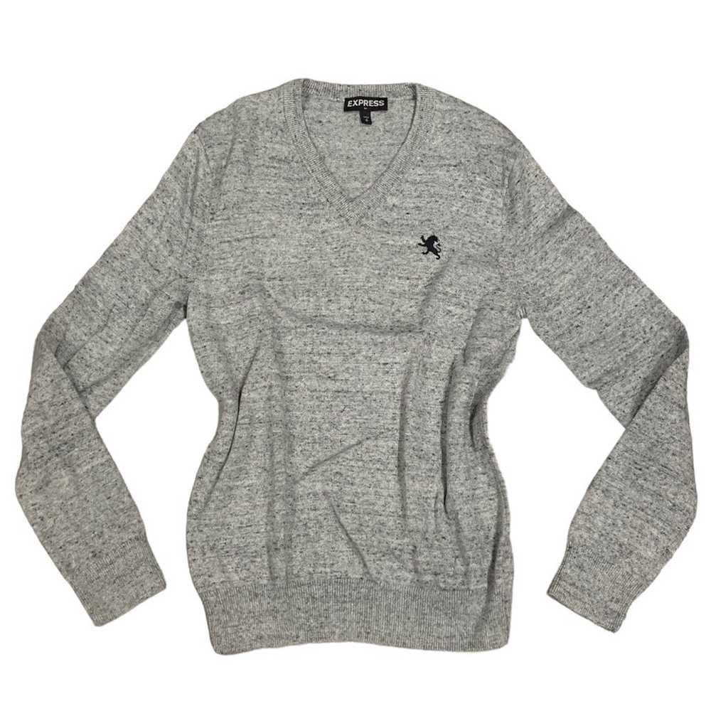 Vintage Express Grey Sweater - image 1