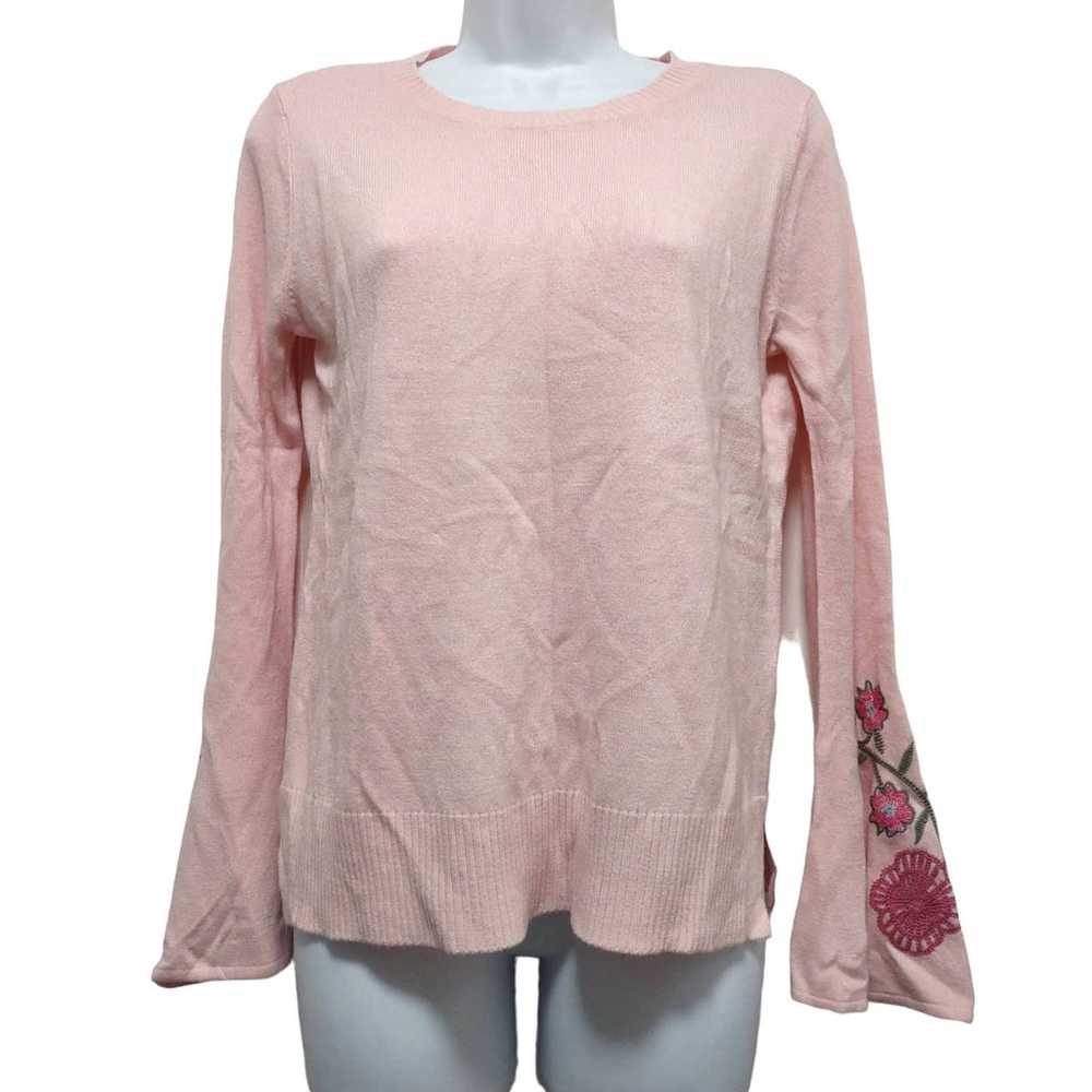 Faded Glory soft pink Flare Sleeves Pullover - image 1