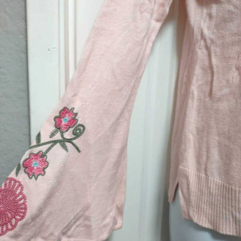 Faded Glory soft pink Flare Sleeves Pullover - image 3