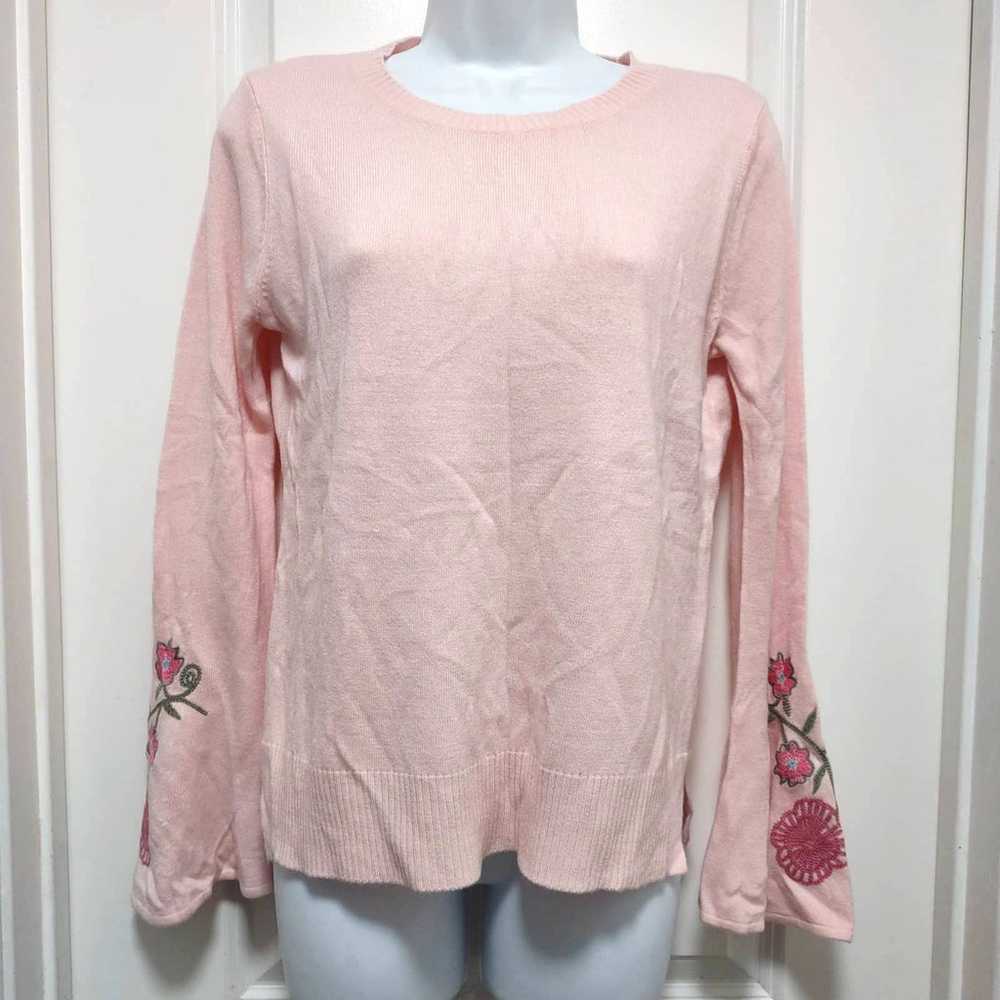 Faded Glory soft pink Flare Sleeves Pullover - image 4