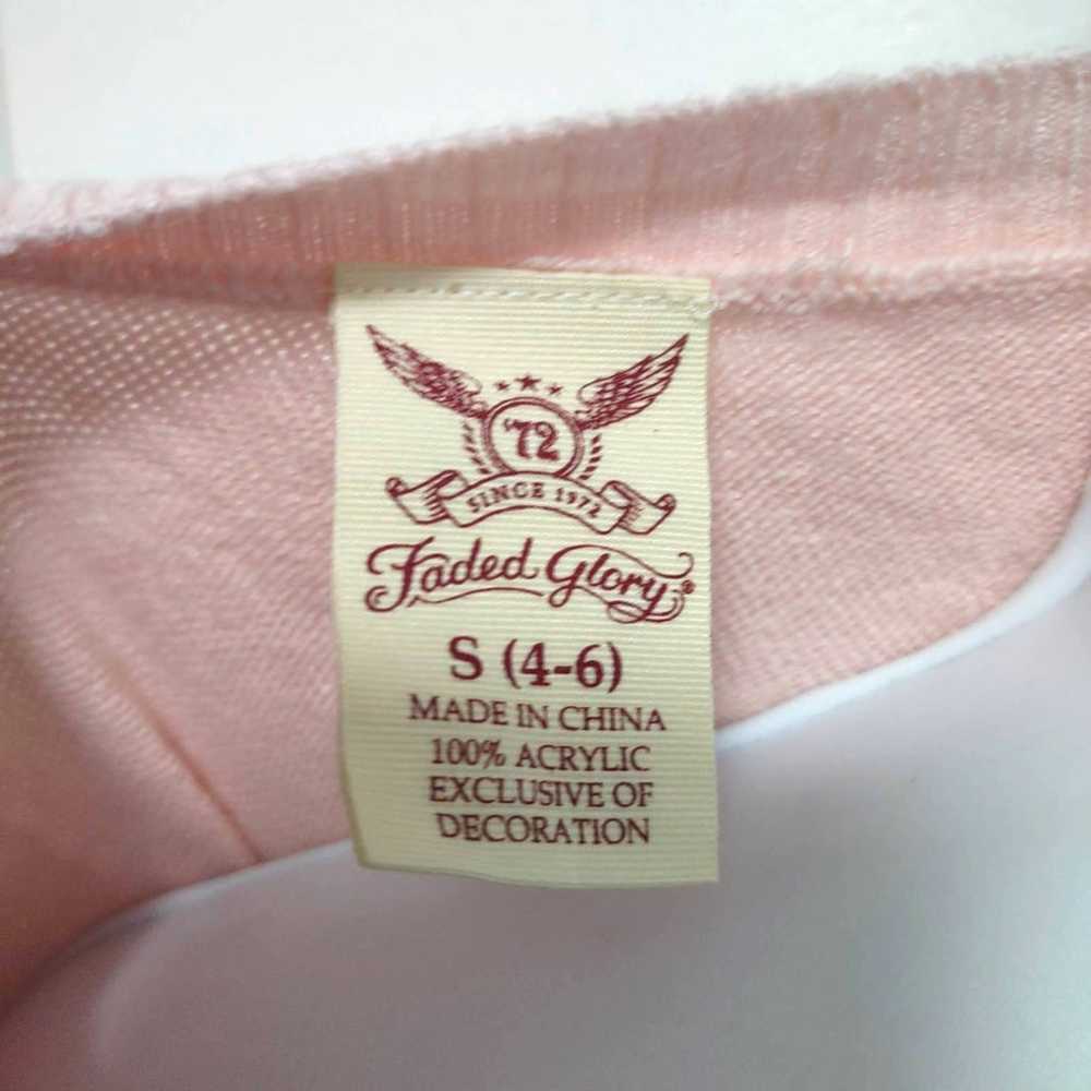 Faded Glory soft pink Flare Sleeves Pullover - image 5