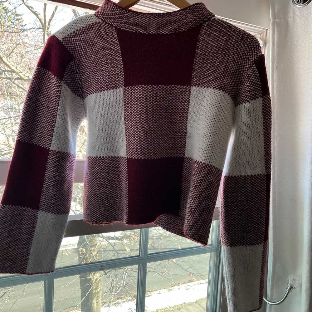 Vintage plaid sweater - image 1
