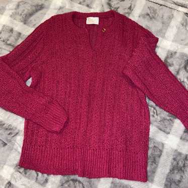 Vintage 1970s pink knit sweater