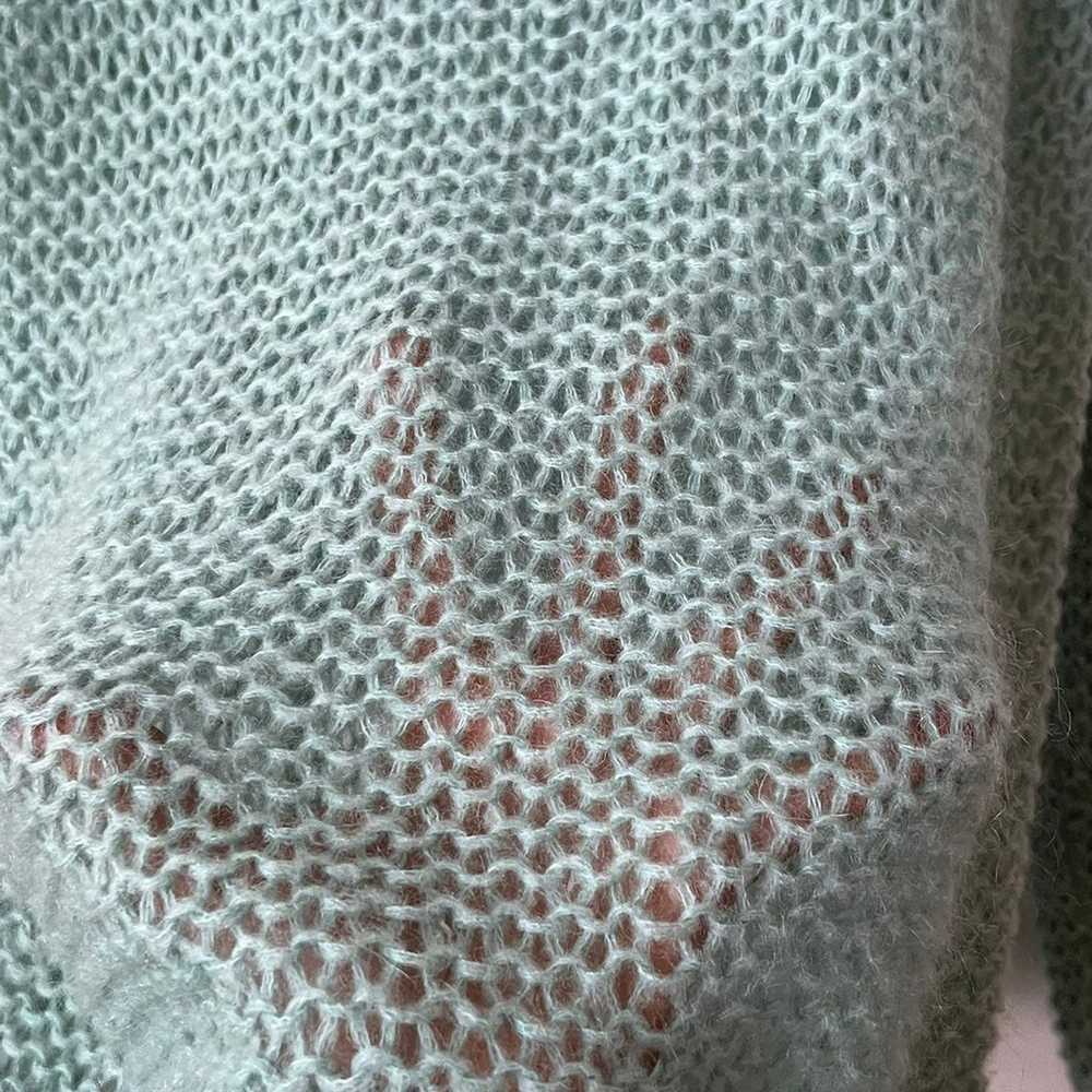 Green Loose Knit Italian Sweater - image 3