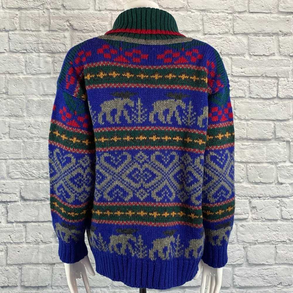 Vintage 1992 Eddie Bauer Wool Christmas Nordic Sw… - image 2