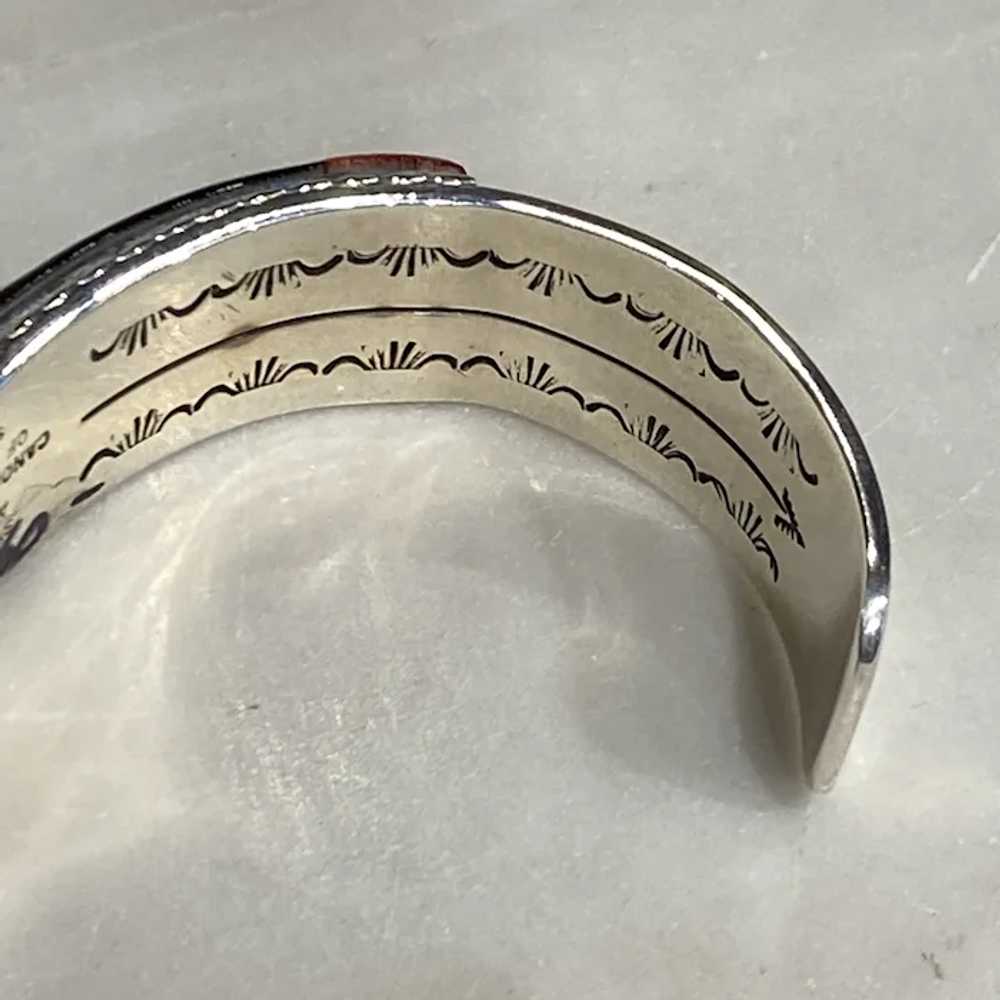 Contemporary Navajo Inlay Bracelet - image 3