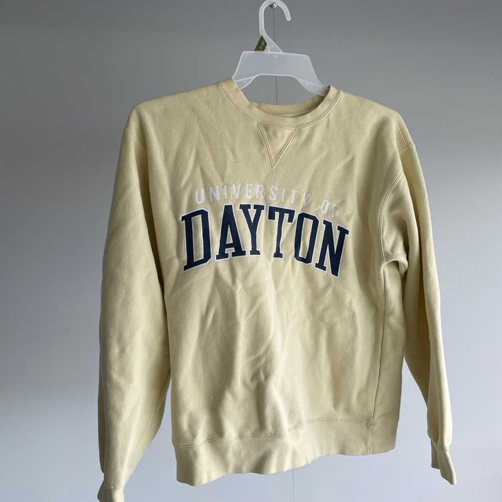 unisex cream university of dayton sweatshirt - image 3