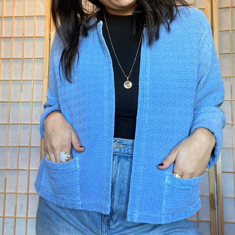 the cutest baby blue 90’s cardigan - image 1