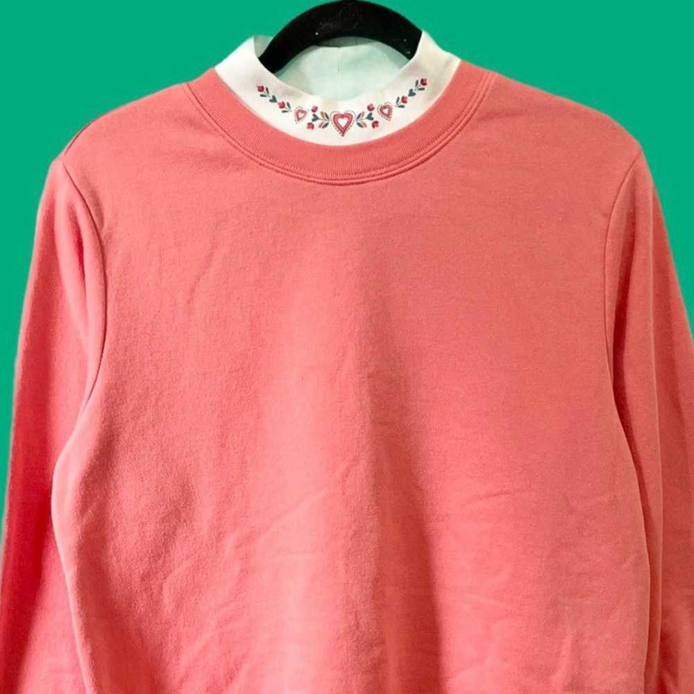 Vintage Blair Turtleneck Heart Collar Sweatshirt - image 4