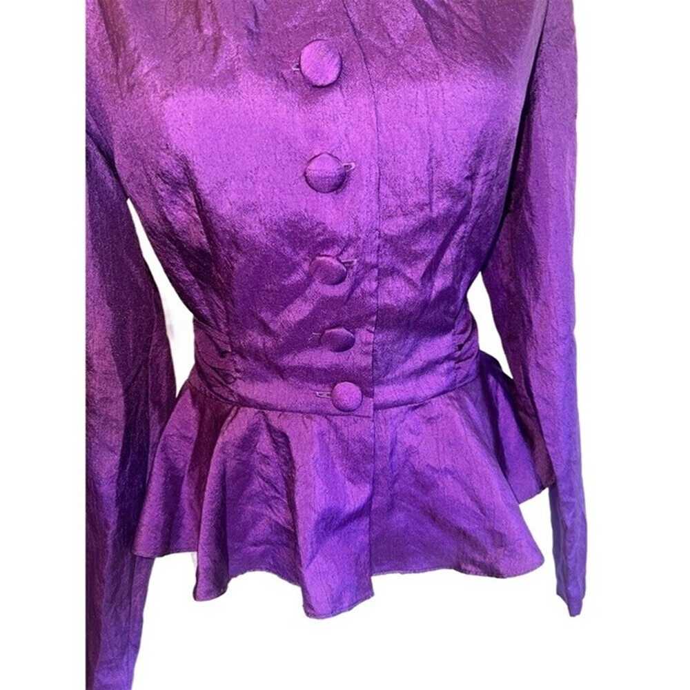 Vintage 80s/90s Purple Cami for Le Boff Tie Waist… - image 3