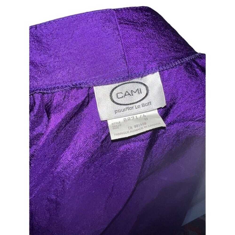 Vintage 80s/90s Purple Cami for Le Boff Tie Waist… - image 5