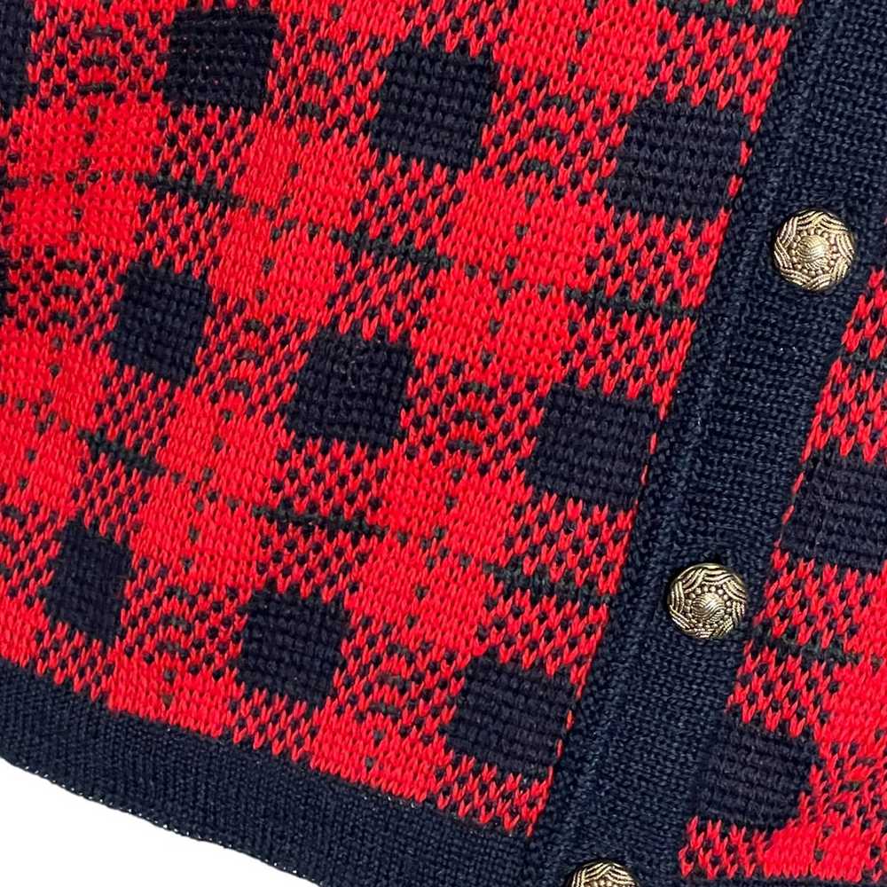 Vtg Edinburgh Cardigan Sweater Medium Wool Blend … - image 3