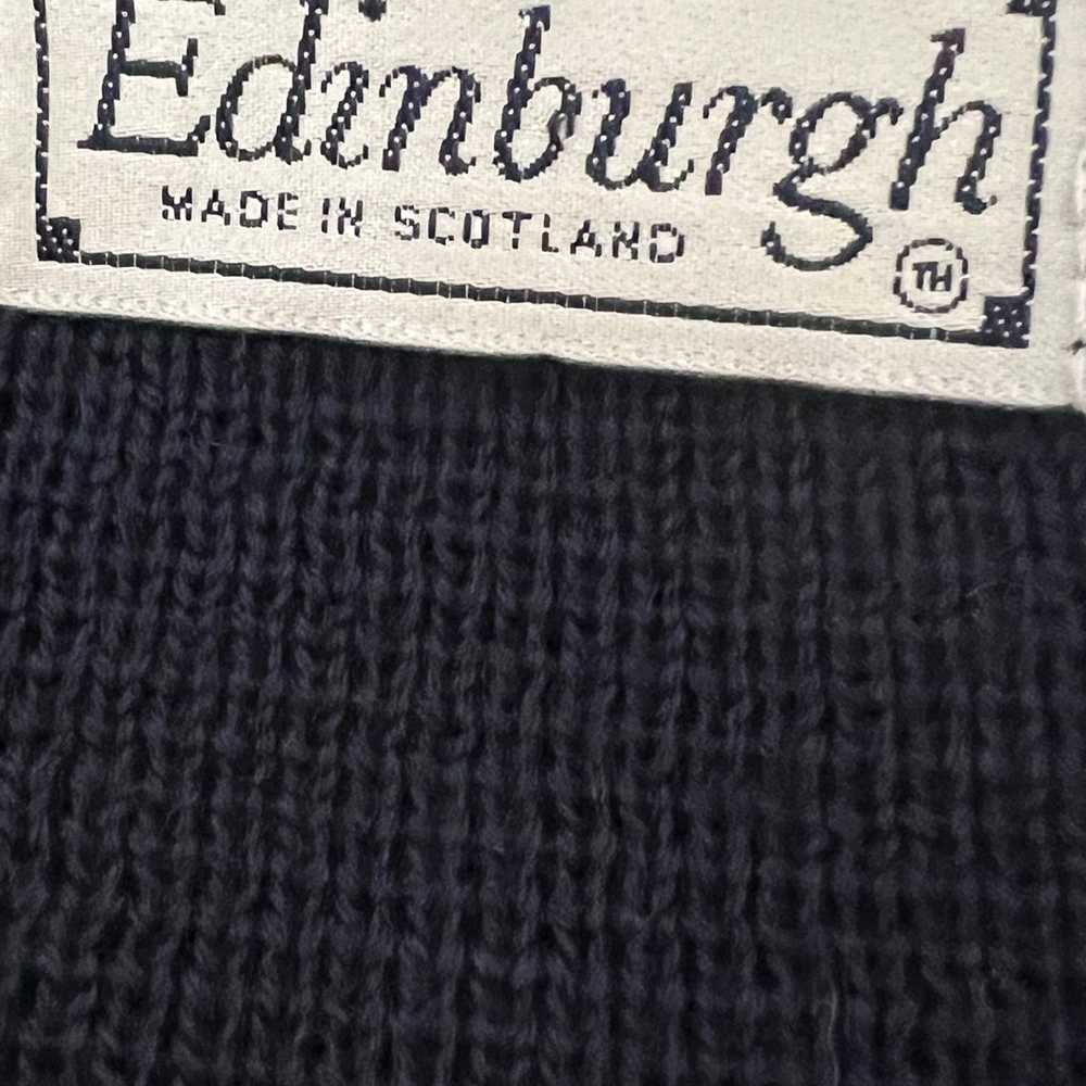 Vtg Edinburgh Cardigan Sweater Medium Wool Blend … - image 6