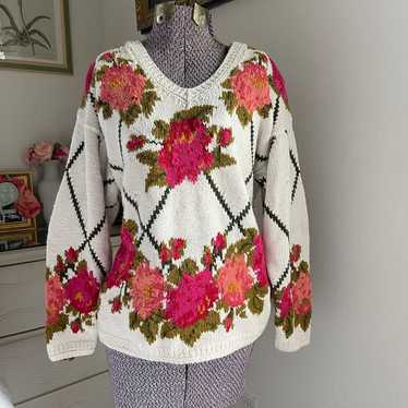 Vintage Express handknit sweater - image 1