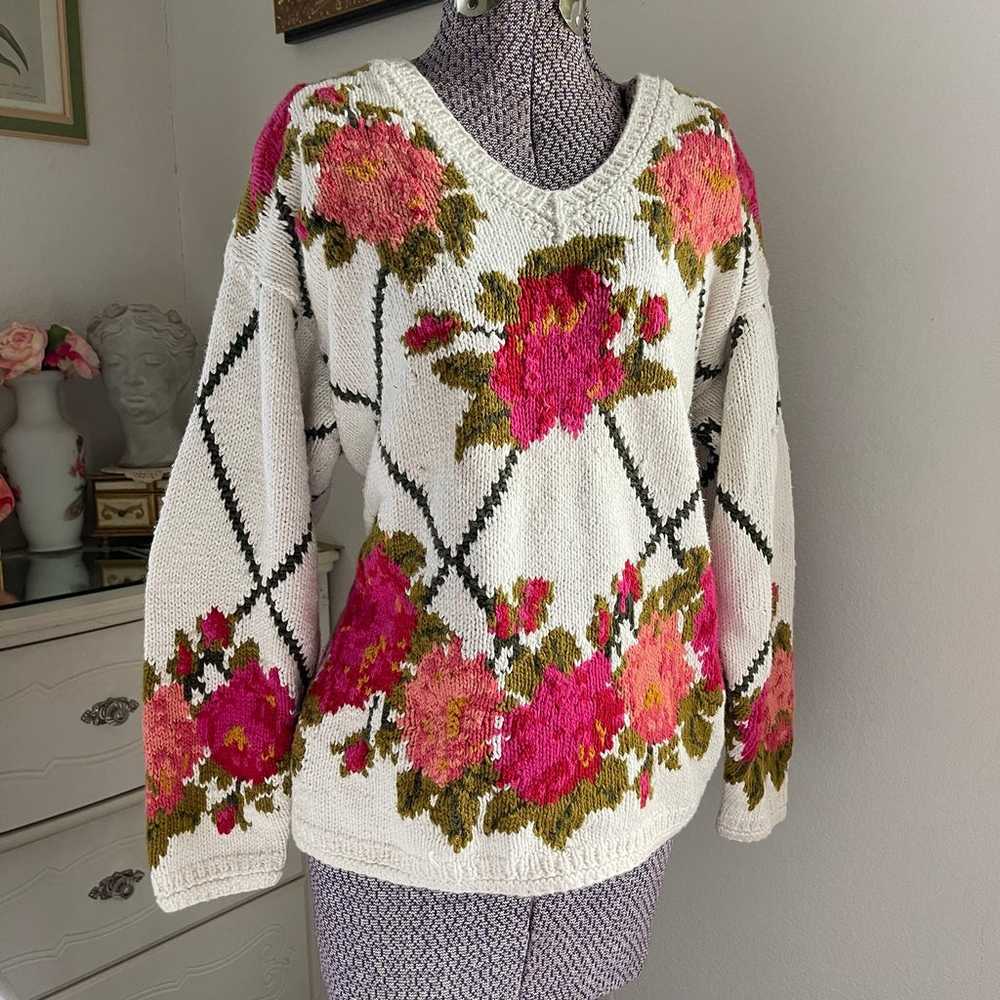 Vintage Express handknit sweater - image 2