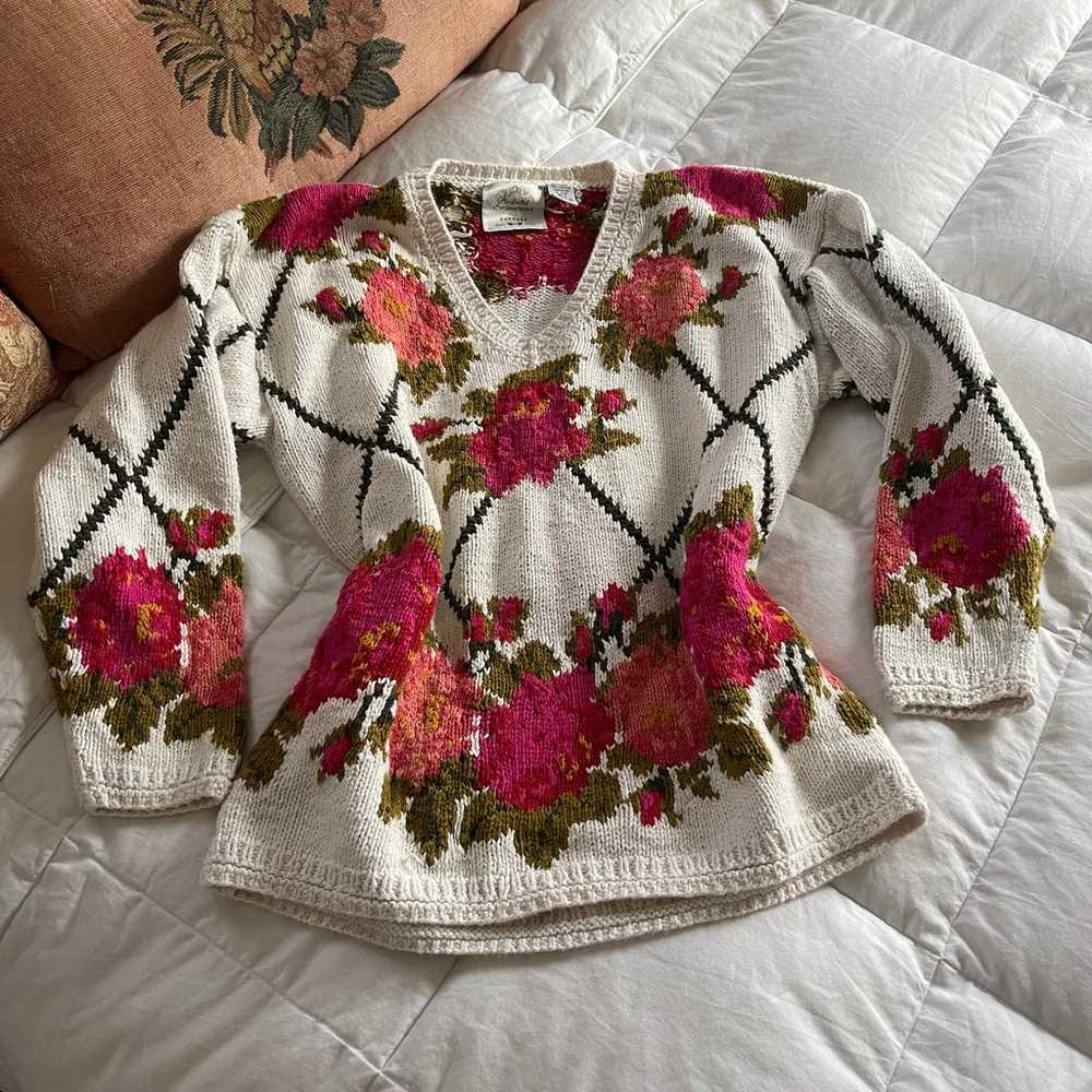 Vintage Express handknit sweater - image 5