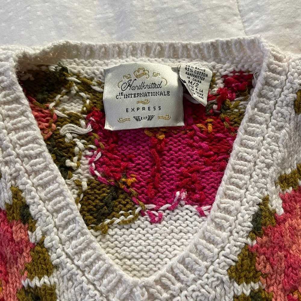 Vintage Express handknit sweater - image 7